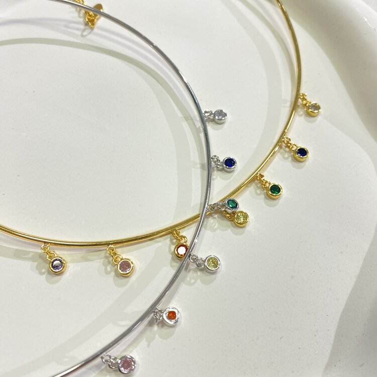 Renkli Taşlı Choker