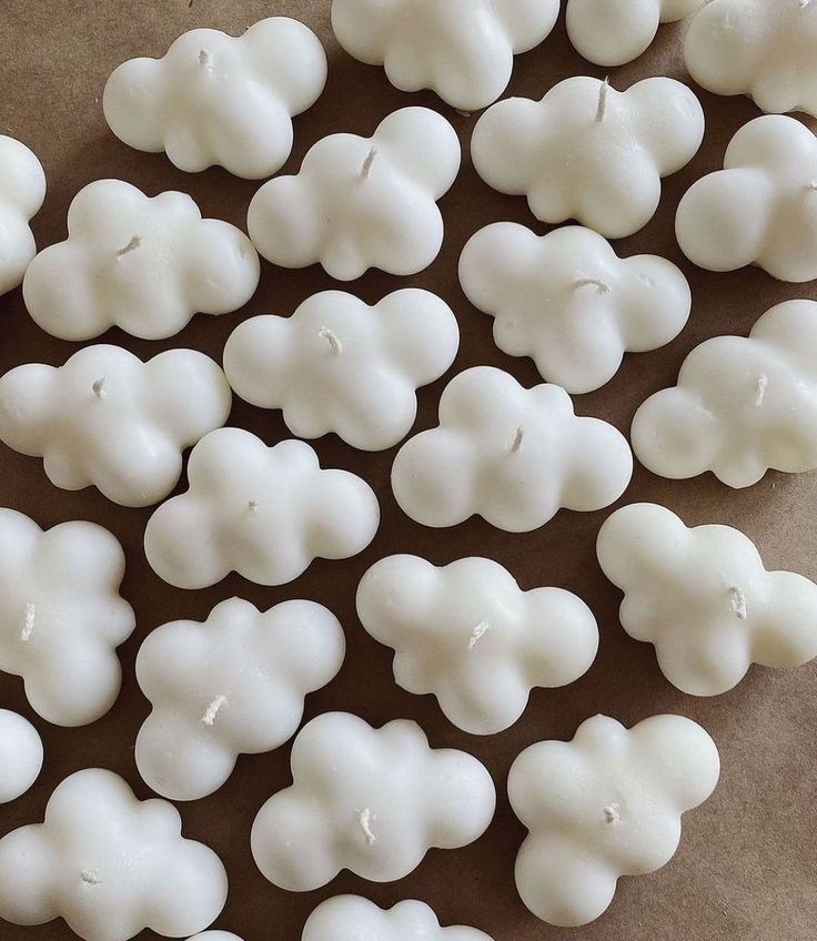 5'li Bulutlu Gece Mum Seti (Soya Wax)