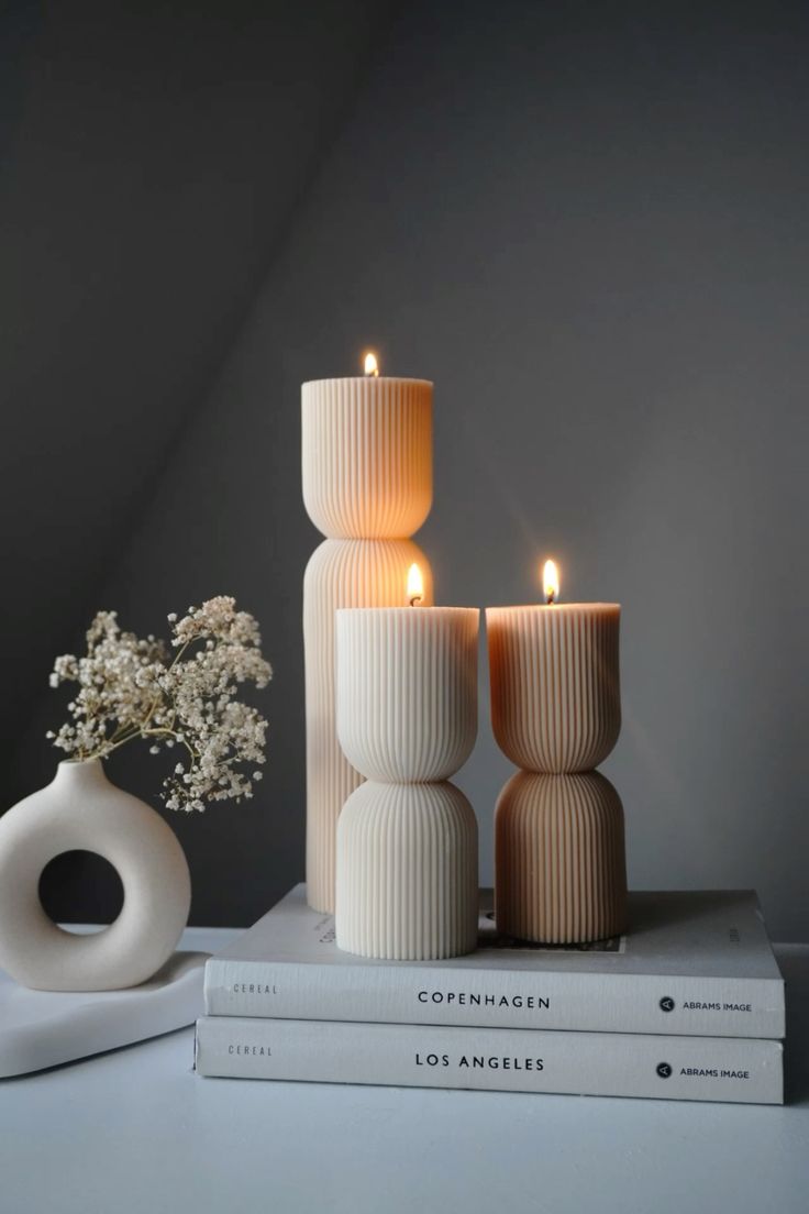 2'li Hindistan Gelincikleri Mum Seti (Soya Wax)
