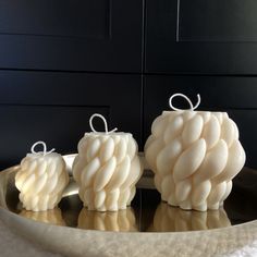 3'lü Leopar Mum Seti (Soya Wax) 