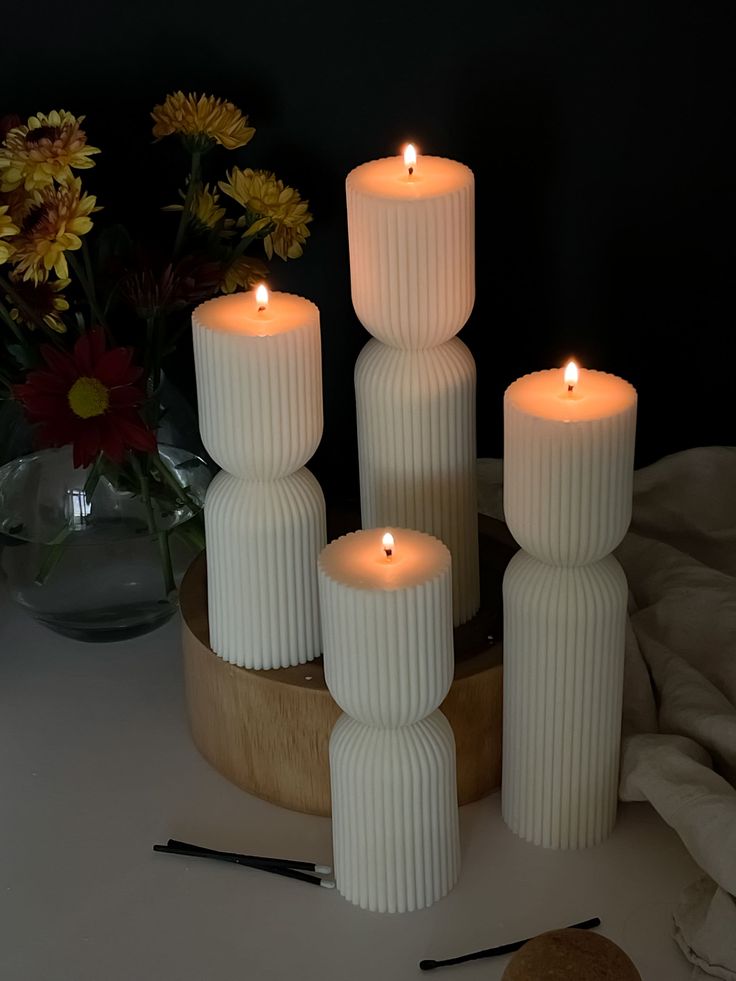 2'li Hindistan Gelincikleri Mum Seti (Soya Wax)