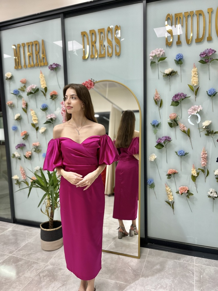 ARYA FUŞYA ELBİSE