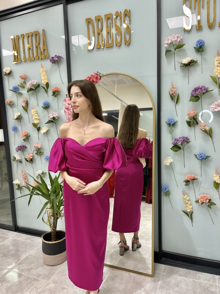 ARYA FUŞYA ELBİSE
