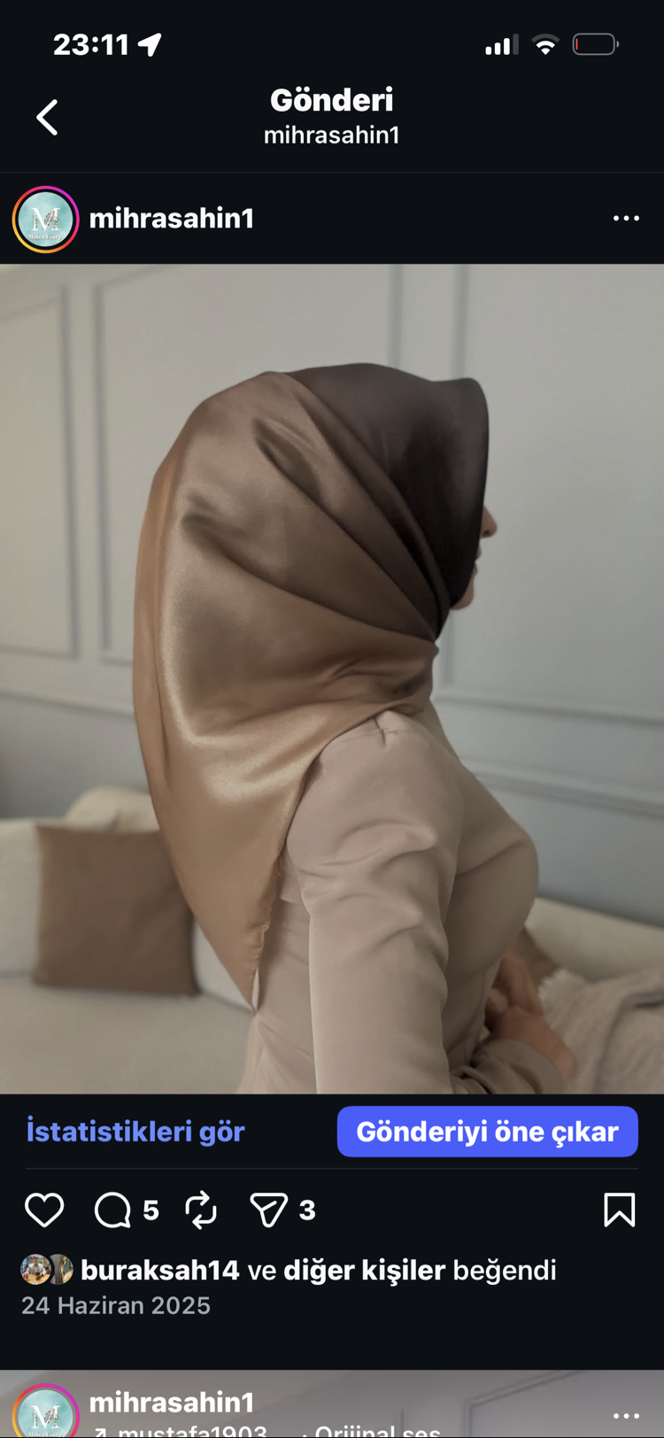 Degrade / gold siyah