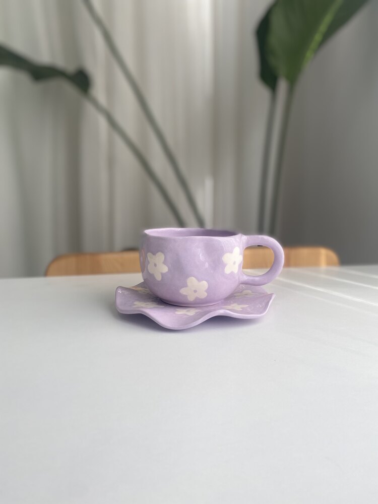 Lilac Flower Mug