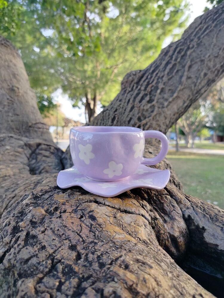Lilac Flower Mug