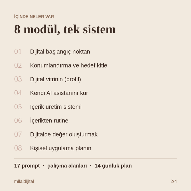 Dijitalde İlk Sistemin | Milai Dijital