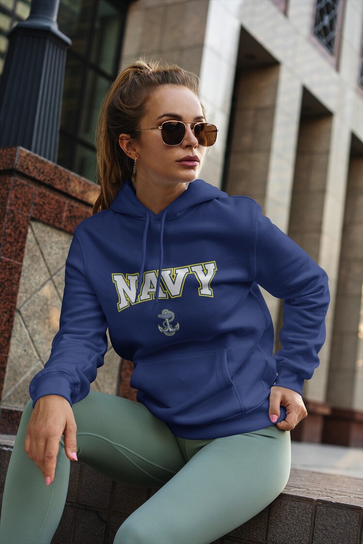 NAVY Sweatshirt Lacivert Kapşonlu Kadın