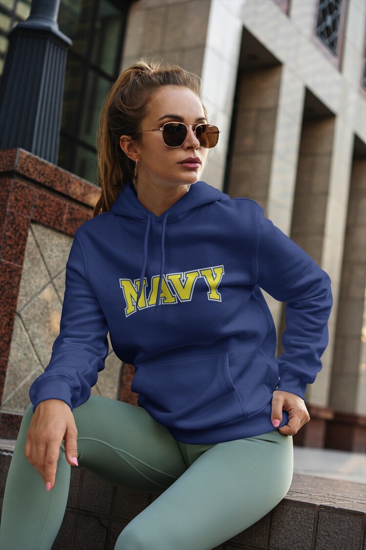 NAVY Sweatshirt Lacivert Kapşonlu Kadın