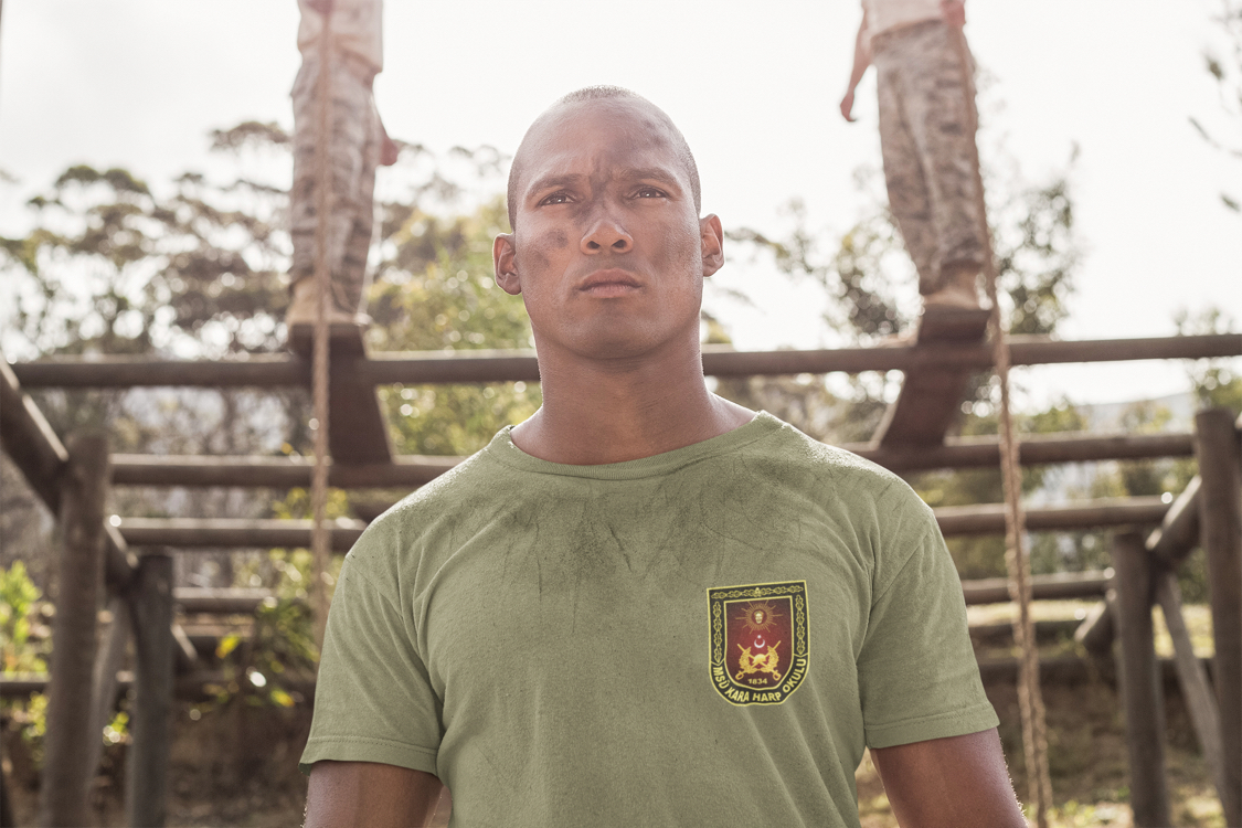 Kara Harp Okulu T-Shirt Haki
