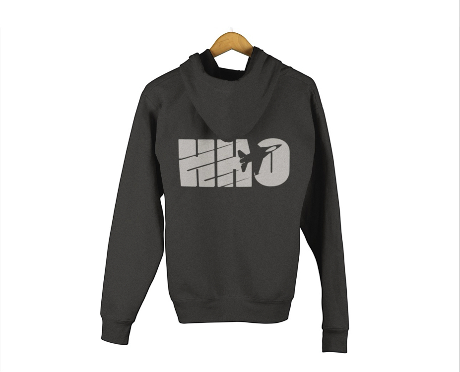 HHO Sweatshirt Siyah Fermuarlı
