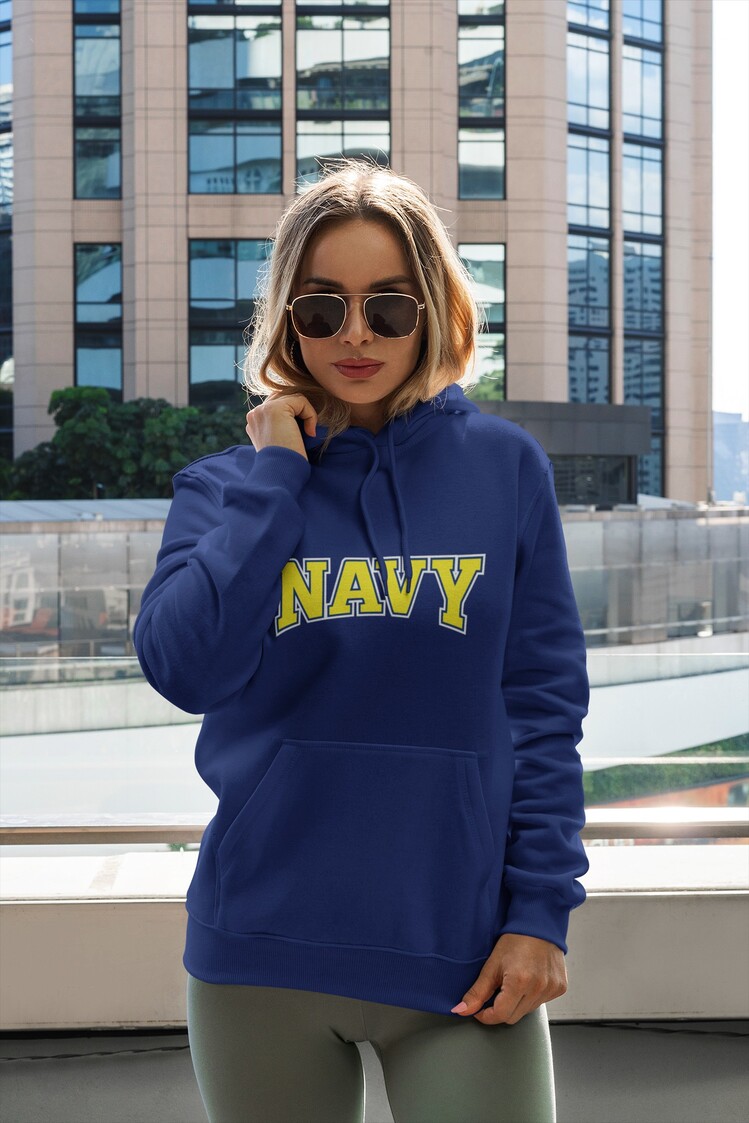 NAVY Sweatshirt Lacivert Kapşonlu Kadın