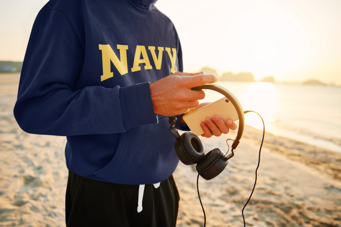 NAVY SWEATSHİRT LACİVERT KAPŞONLU