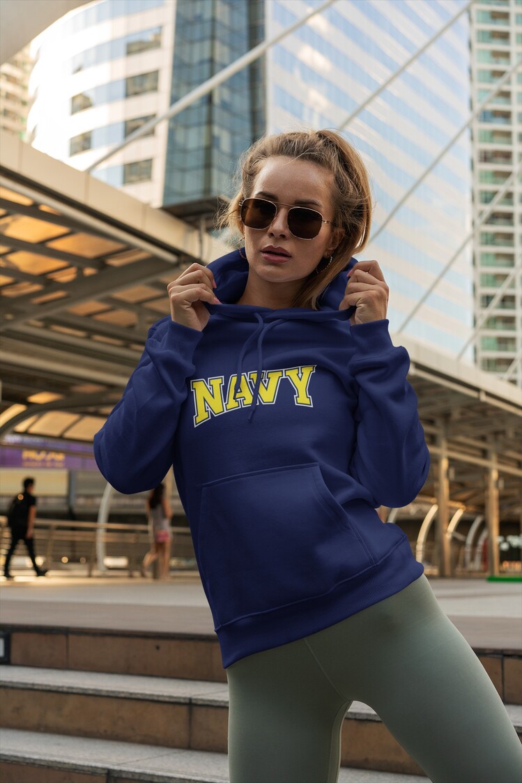 NAVY Sweatshirt Lacivert Kapşonlu Kadın