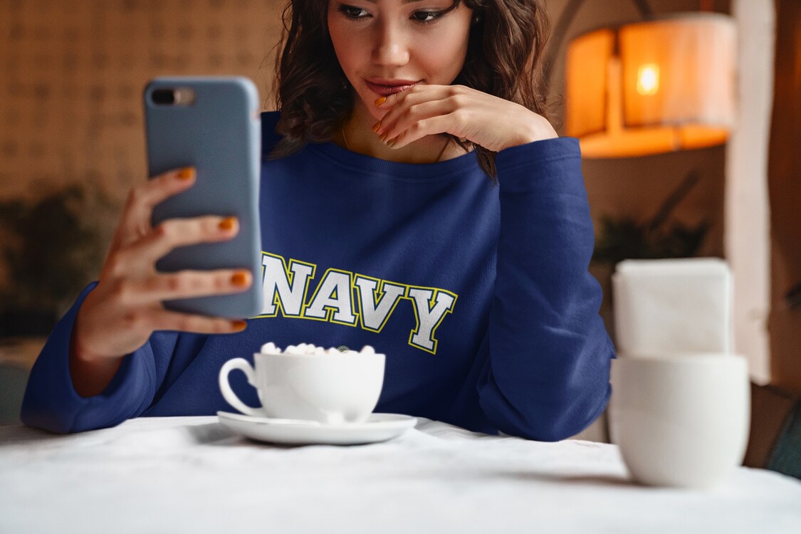 NAVY Sweatshirt Lacivert Kadın