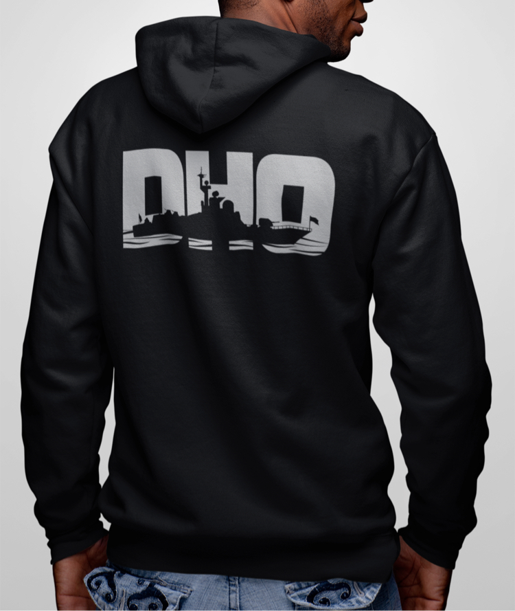 DHO Sweatshirt Siyah Fermuarlı