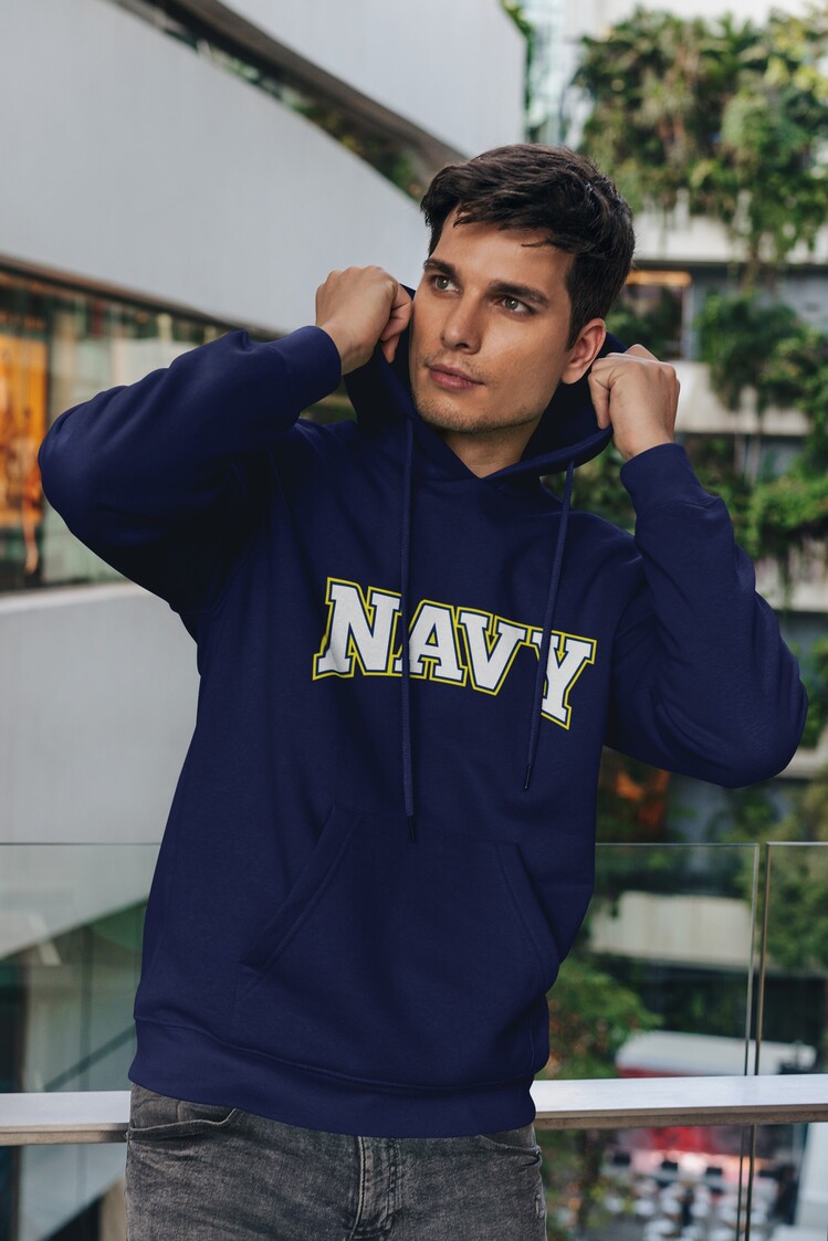 NAVY Sweatshirt Lacivert Kapşonlu Erkek