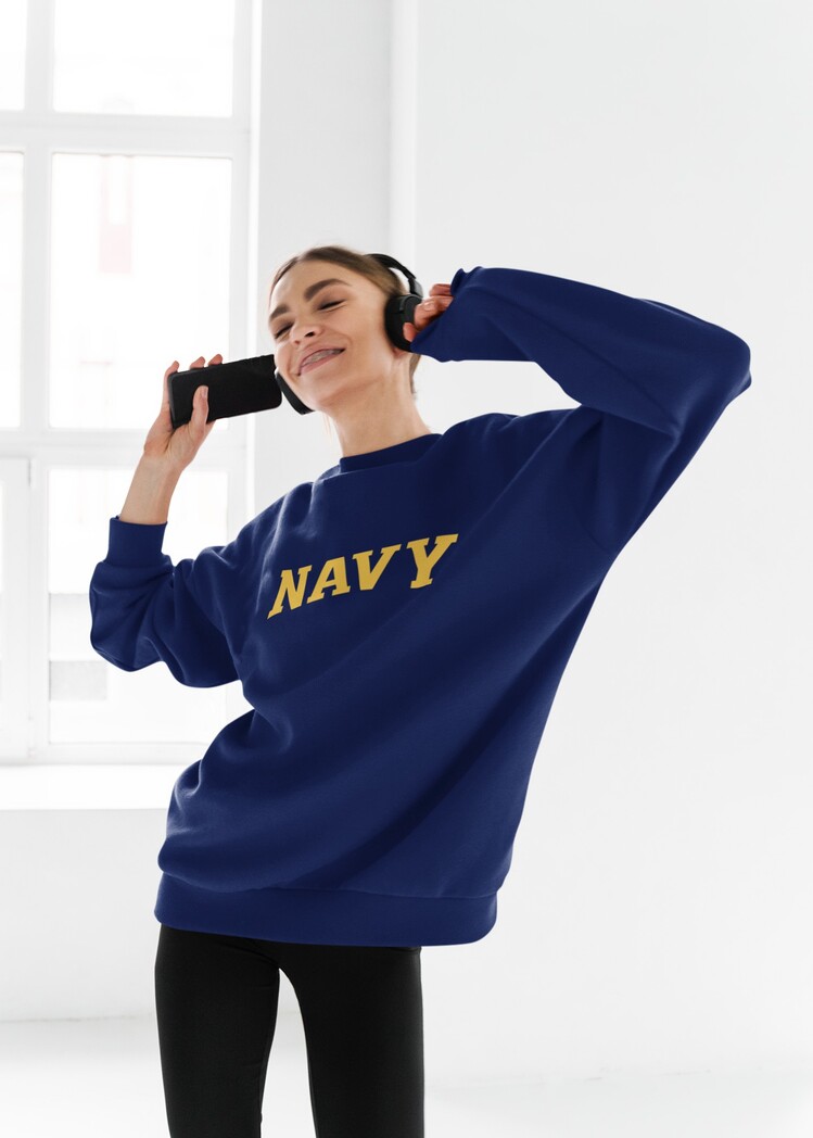 NAVY Sweatshirt Lacivert Kadın