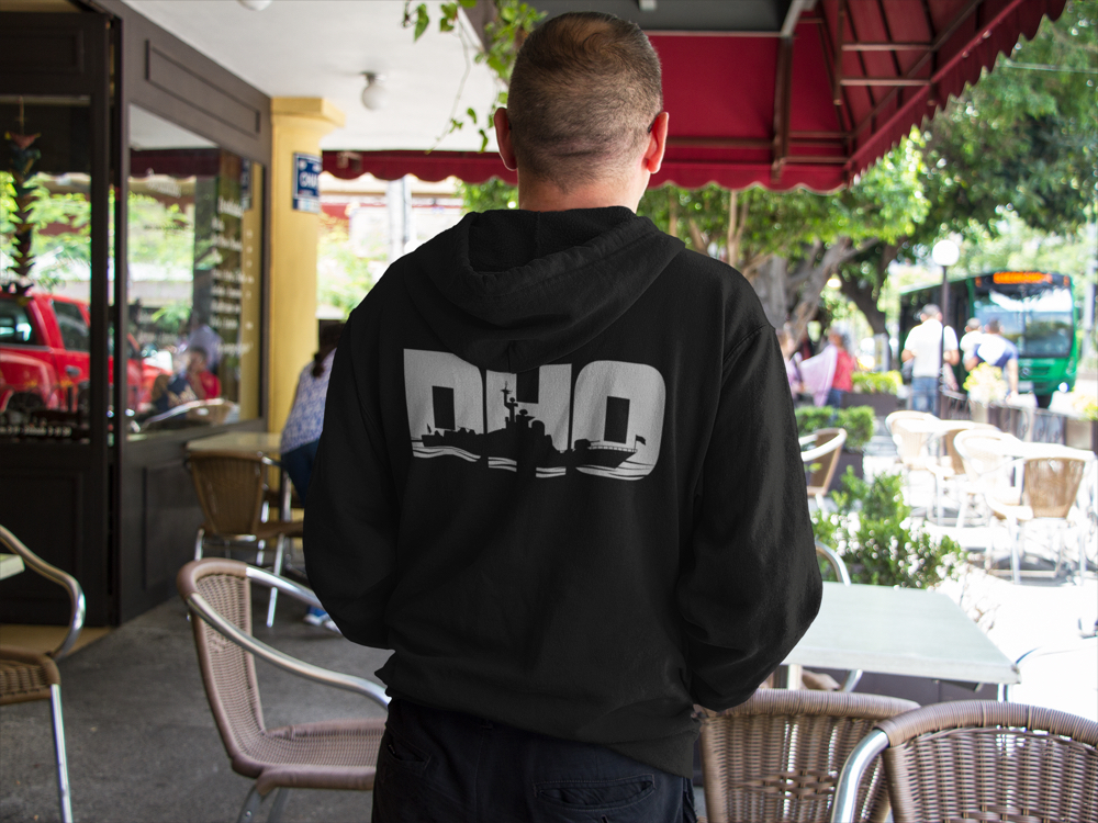 DHO Sweatshirt Siyah Fermuarlı