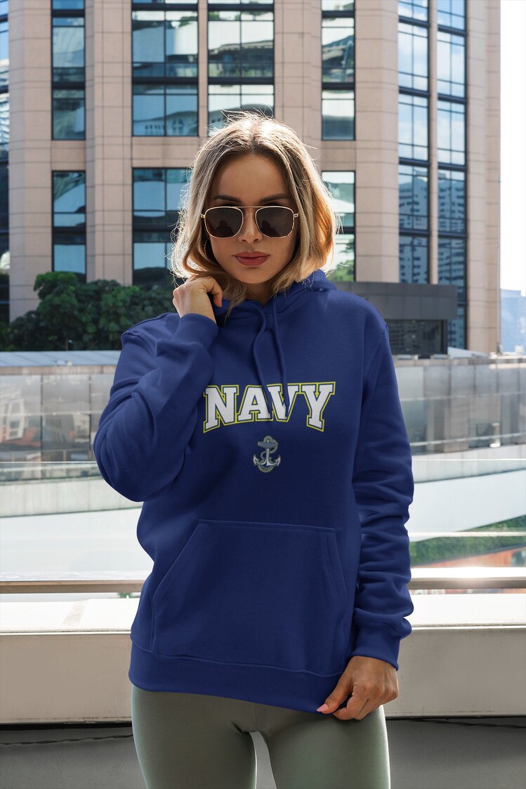 NAVY Sweatshirt Lacivert Kapşonlu Kadın