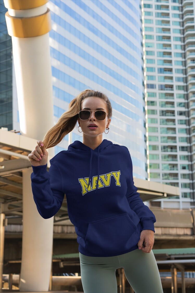 NAVY Sweatshirt Lacivert Kapşonlu Kadın