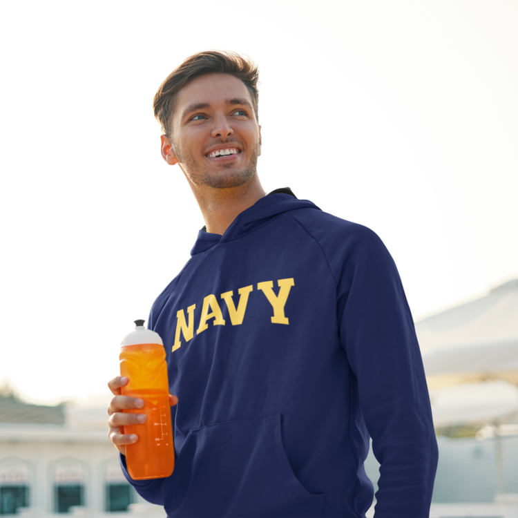 NAVY SWEATSHİRT LACİVERT KAPŞONLU