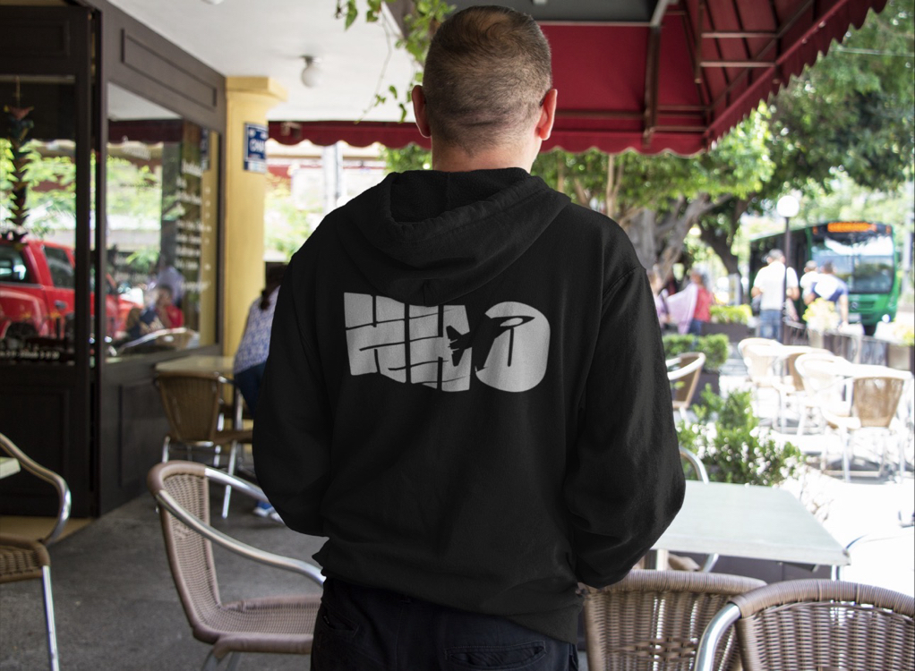 HHO Sweatshirt Siyah Fermuarlı
