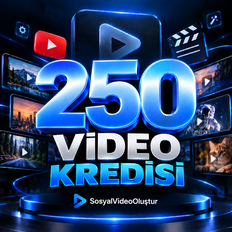 250 Video Kredisi | Video Oluşturma Paketi