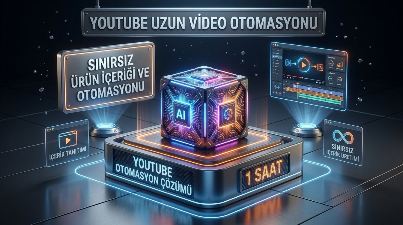 Uzun YouTube video otomasyonu (sınırsız 1 saat)