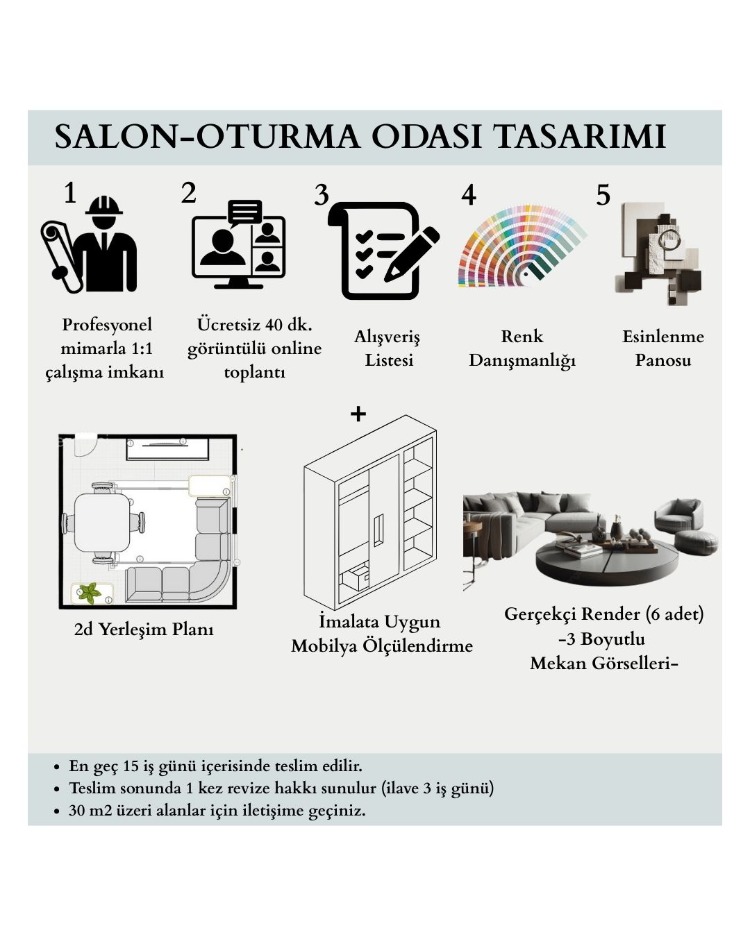 SALON/OTURMA ODASI TASARIMI