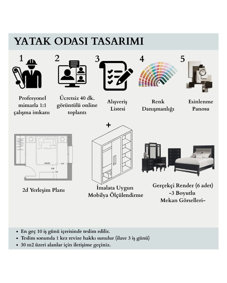 YATAK ODASI TASARIMI