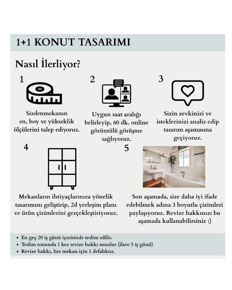 KONUT PAKETİ-1 (1+1, 70 m2'ye kadar.)