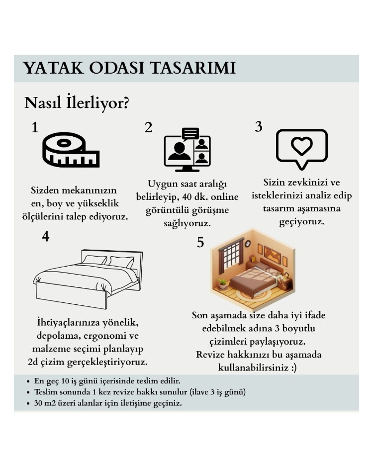 YATAK ODASI TASARIMI