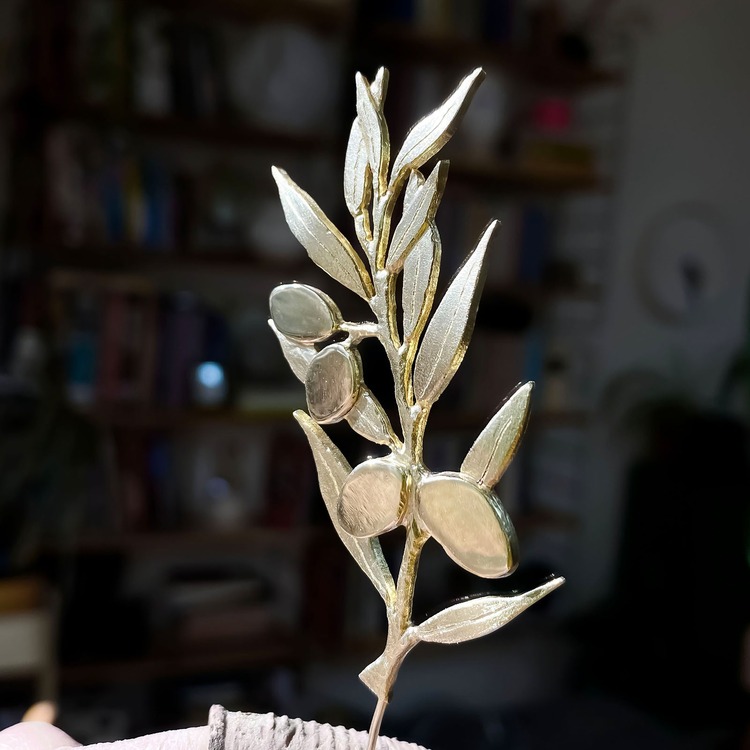 Zeytin Dalı Broş