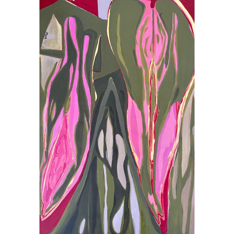 90x60cm Tuval üzerine Akrilik • Acrylic on Canvas • V • &