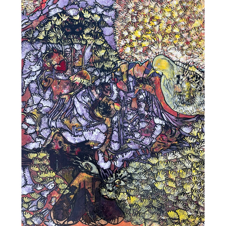 88x72cm Tuval üzerine Akrilik • Acrylic on Canvas • Rüyalar • Dreams