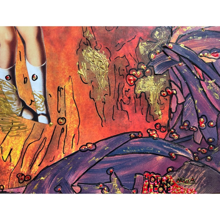 26x36cm Kâğıt üzerine Karışık Teknik • Mixed Media on Paper • Sevmek • How I Love