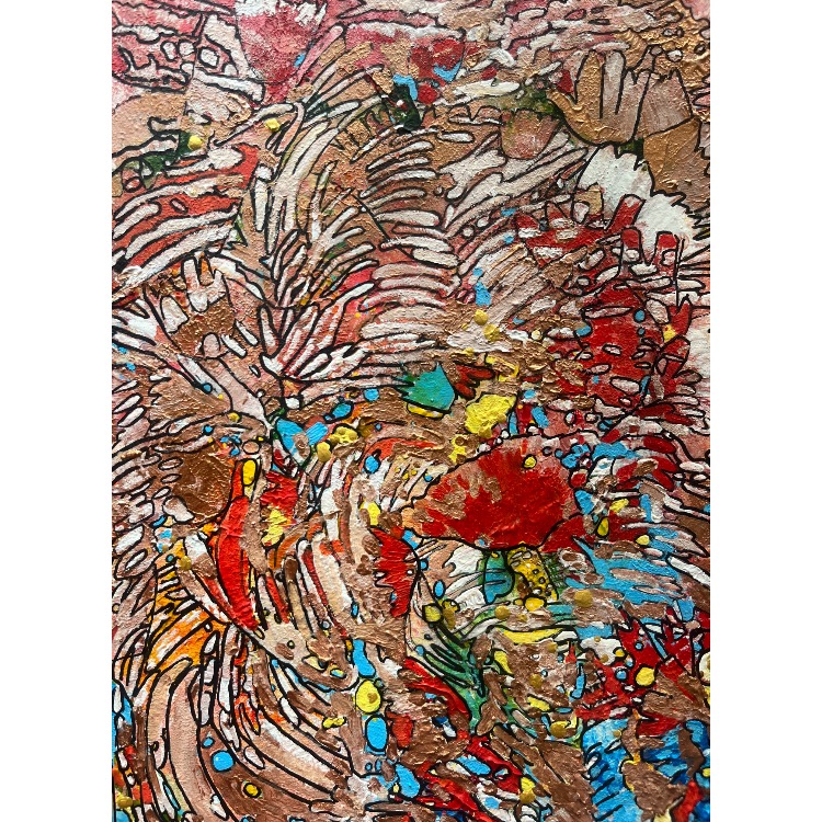 90x63cm MDF üzerine Akrilik • Acrylic on MDF • Doğaçlama • Improvisation