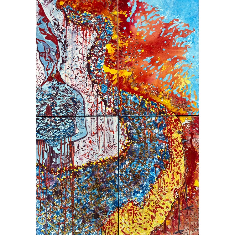 100x70cm Tuval üzerine Akrilik • Acrylic on Canvas • İstek • Desire