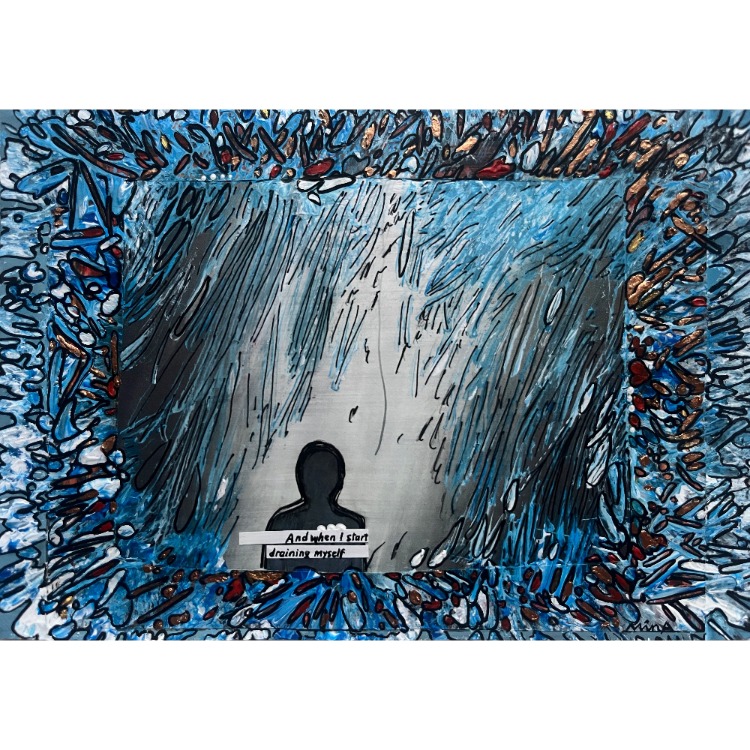 15x21cm Kâğıt üzerine Karışık Teknik • Mixed Media on Paper • Bachmann 19/30