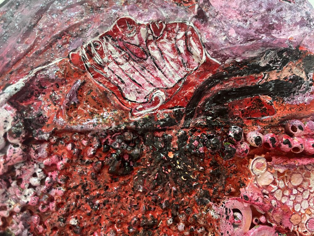 25x25cm Tuval üzerine Karışık Teknik • Mixed Media on Canvas • Şaman • Shaman