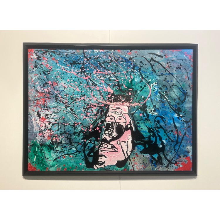 80x103cm Kâğıt üzerine Akrilik• Acrylic on Paper • Hayret • Astonishment
