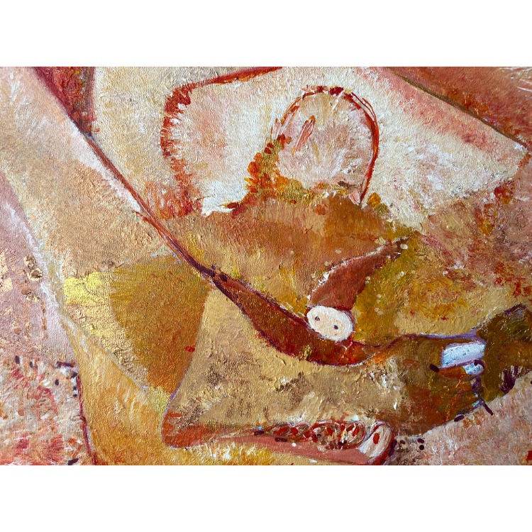 100x100cm Tuval üzerine Akrilik• Acrylic on Canvas • Bir • One