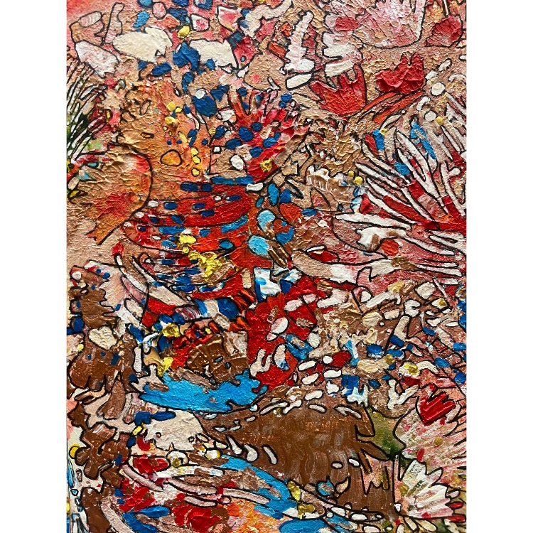 90x63cm MDF üzerine Akrilik • Acrylic on MDF • Doğaçlama • Improvisation