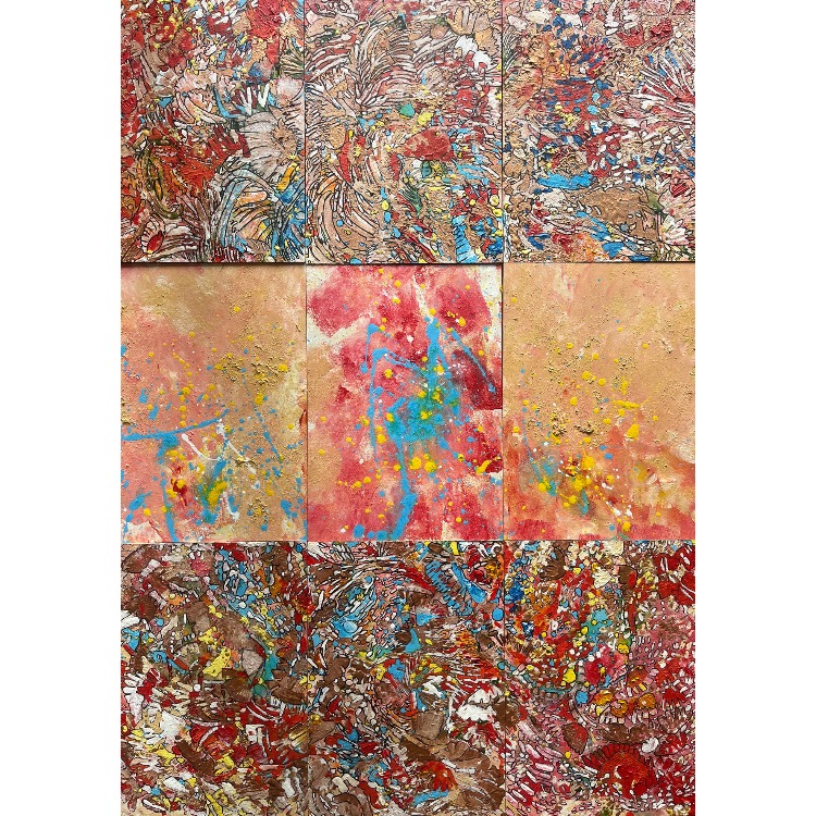 90x63cm MDF üzerine Akrilik • Acrylic on MDF • Doğaçlama • Improvisation