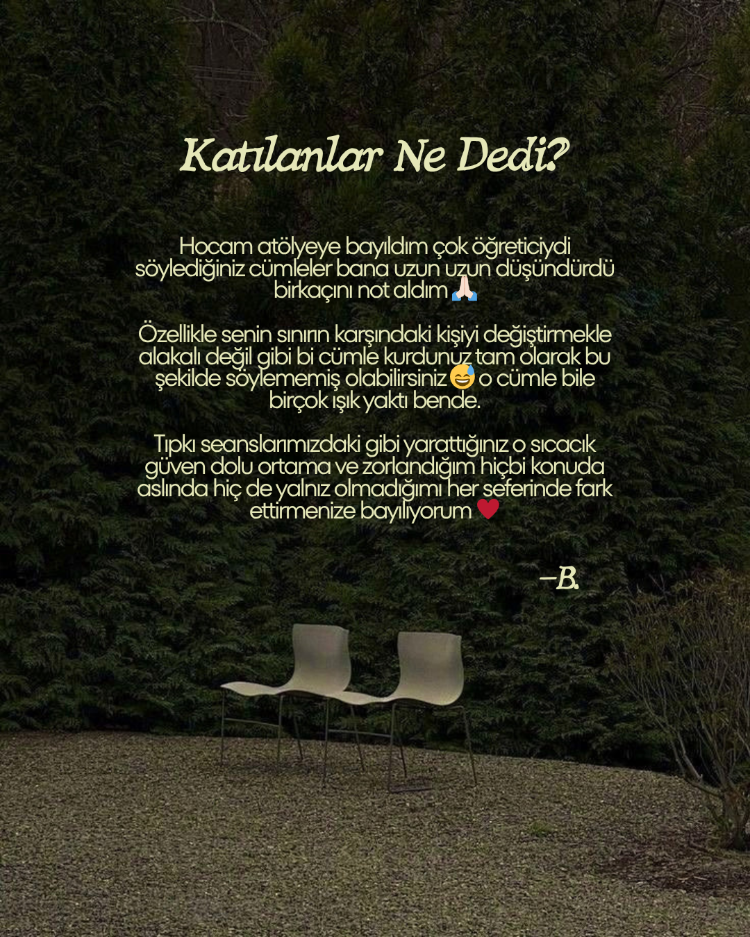 Sağlıklı İlişkiler Atölyesi - 25.04.2026