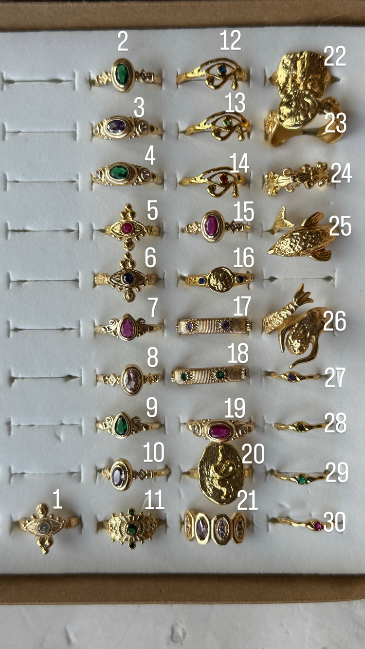 Gold Taşlı Yüzükler
