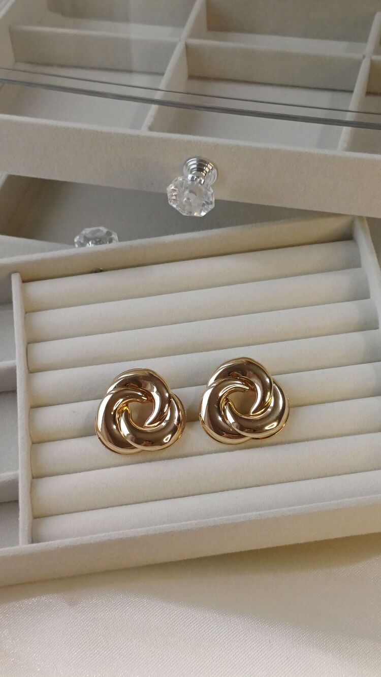 Vintage gold küpe 