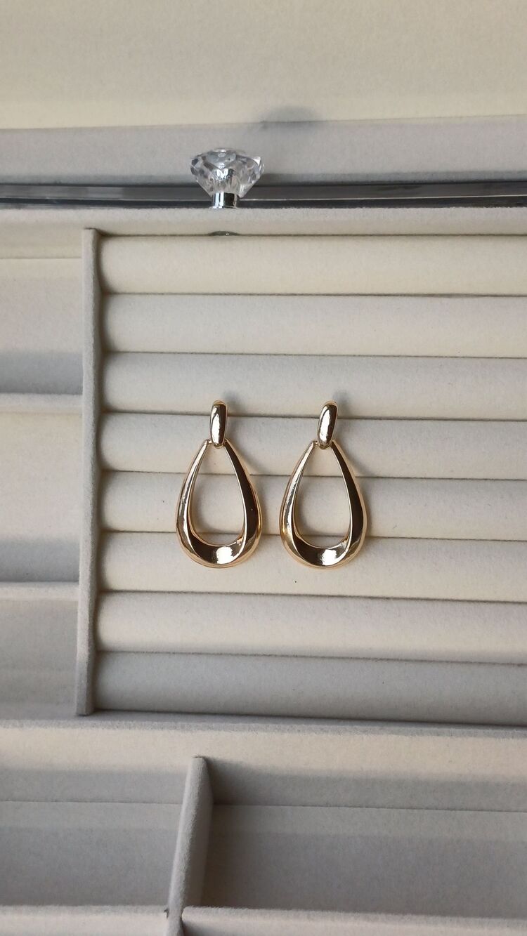 Damla gold küpe 
