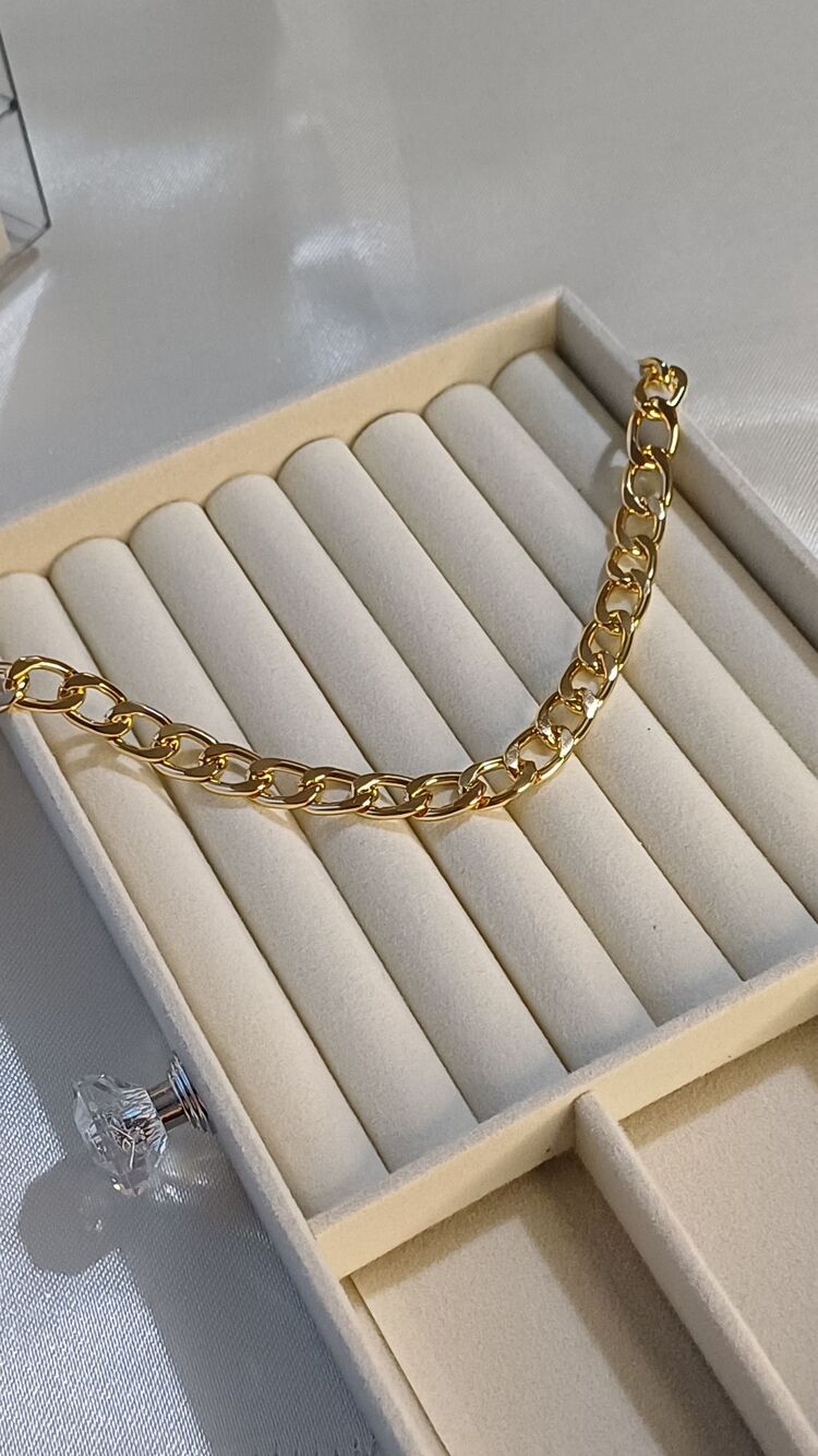 Kalın zincir gold kolye 